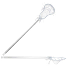 Load image into Gallery viewer, Picture of the white/silver StringKing Boys&#39; Starter Complete Lacrosse Stick
