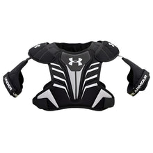 Load image into Gallery viewer, Under Armour Lacrosse Protective Gear Under Armour Strategy 2 Lacrosse Shoulder Pads Men Black front
