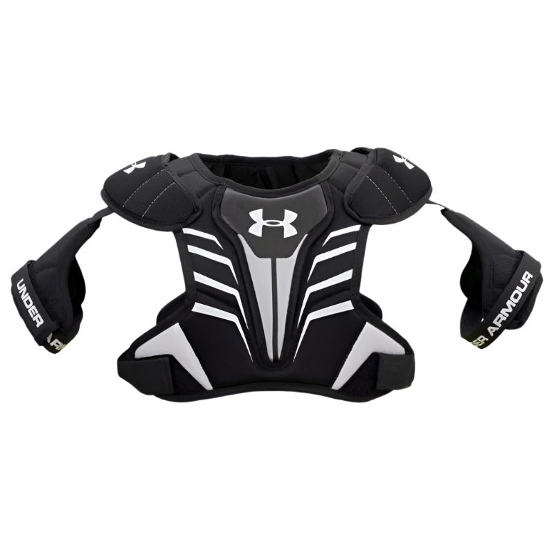 Under Armour Lacrosse Protective Gear Under Armour Strategy 2 Lacrosse Shoulder Pads Men Black front