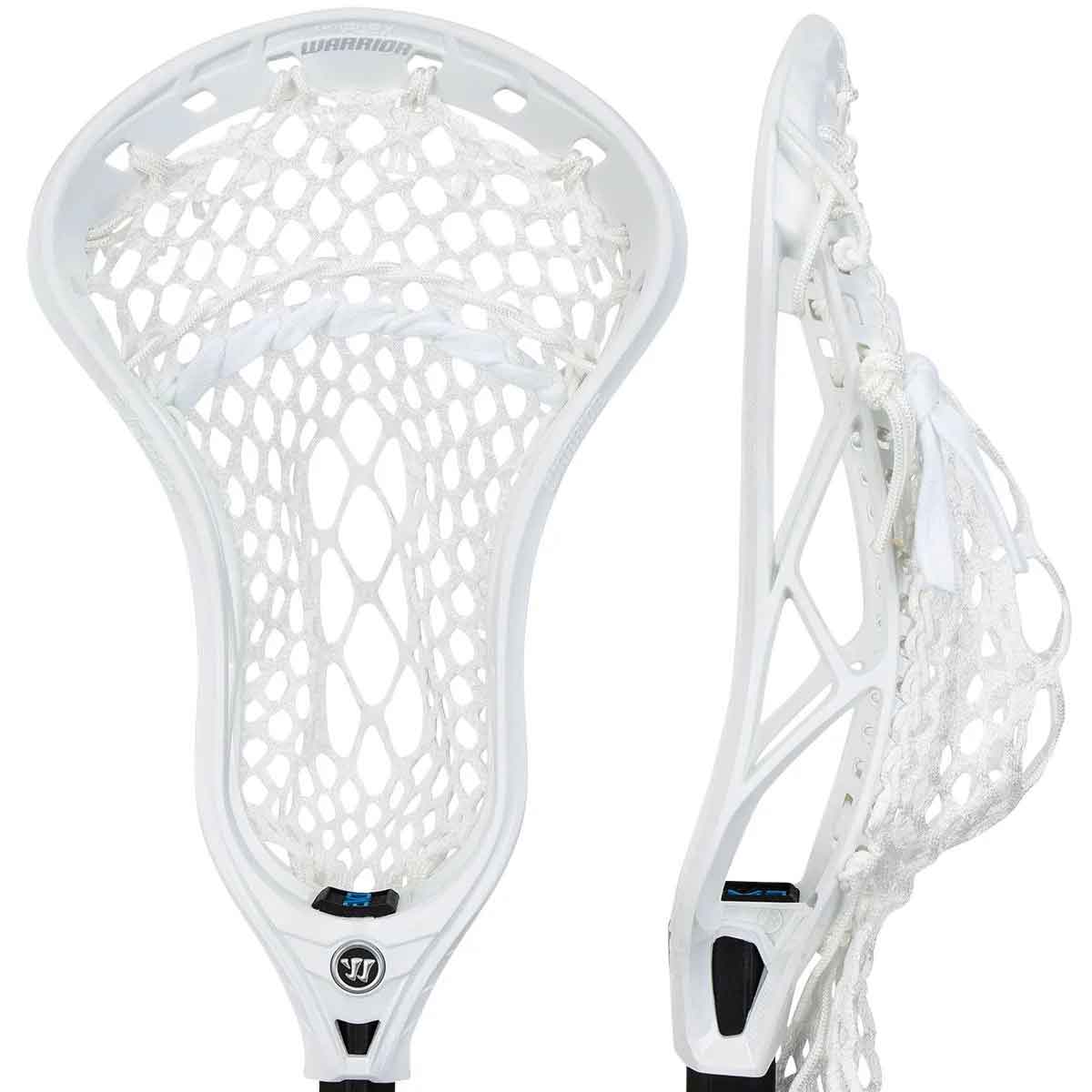 Picture of the white Warrior EVO QX2-O ISO Warp Strung Offense Lacrosse Head