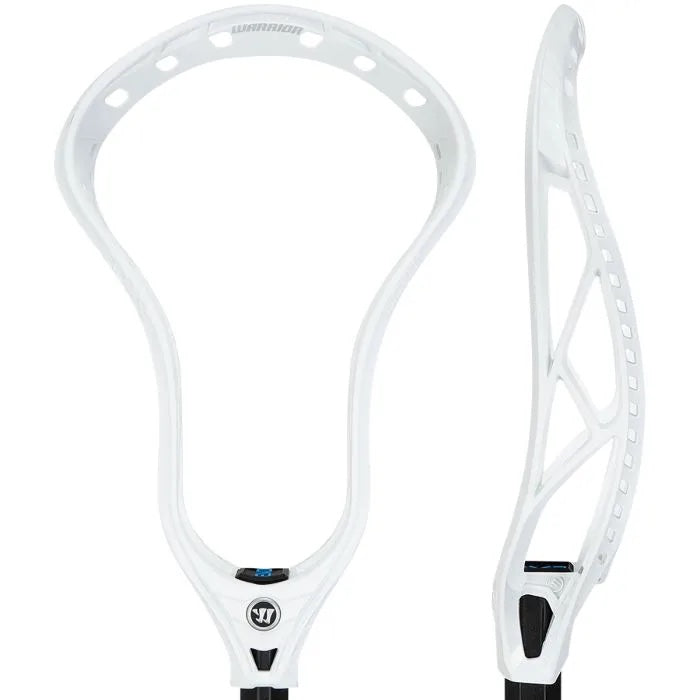 Picture of the white Warrior EVO QX2-O Unstrung Offense Lacrosse Head