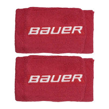 Load image into Gallery viewer, Picture of the red Bauer Ice Hockey Wrist Guards
