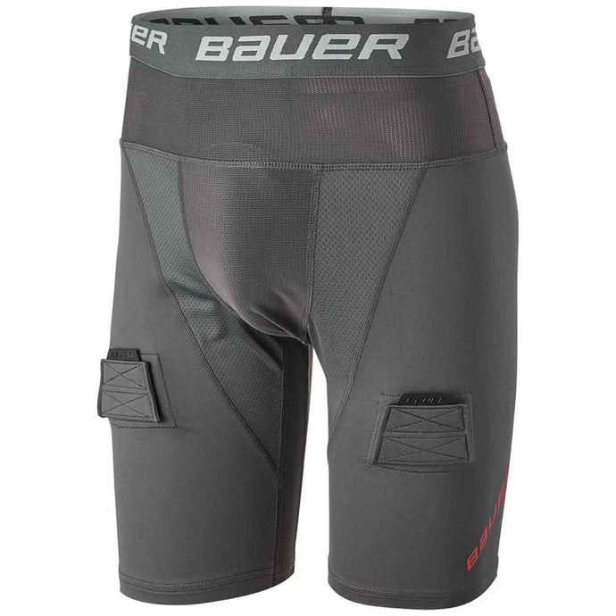 Bauer Pro Comfort Lock Hockey Jock Shorts (Senior) full front view