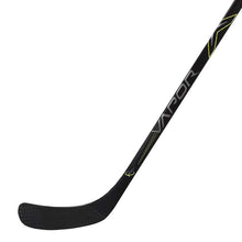 Load image into Gallery viewer, Closeup of blade backhand on the Bauer S19 Vapor 2X Grip Ice Hockey Stick (Intermediate)
