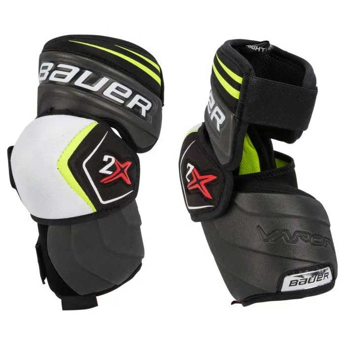 Full front and back view of Bauer S20 Vapor 2X Ice Hockey Elbow Pads (Junior)