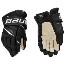 Load image into Gallery viewer, Picture of black/white Bauer S20 Vapor 2X Ice Hockey Gloves (Junior)
