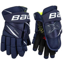 Load image into Gallery viewer, Picture of navy Bauer S20 Vapor 2X Ice Hockey Gloves (Junior)
