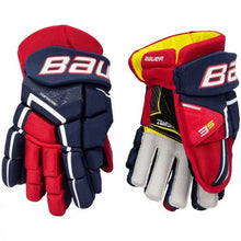 Load image into Gallery viewer, Bauer S21 Supreme 3S Ice Hockey Gloves (Intermediate) navy/red/white
