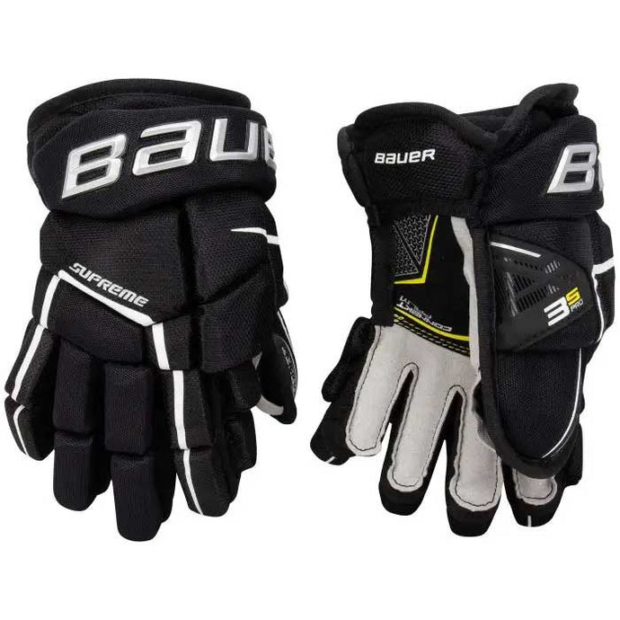 Bauer S21 Supreme 3S Pro Ice Hockey Gloves (Junior) black/white