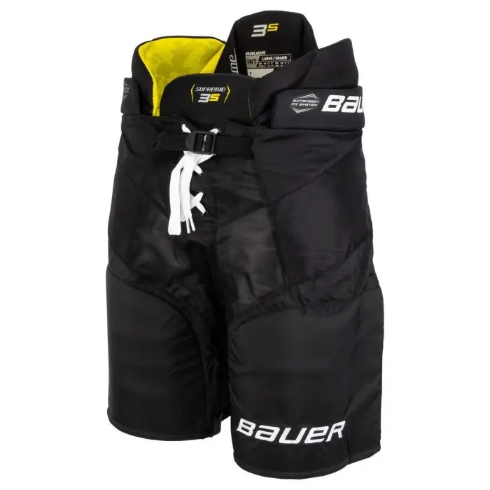 Full front picture of black Bauer S21 Supreme 3S Ice Hockey Pants (Senior)