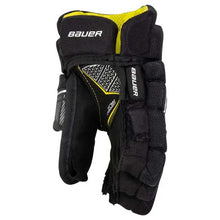 Load image into Gallery viewer, Backhand view picture of the Bauer S21 Supreme Ultrasonic Ice Hockey Gloves (Youth)
