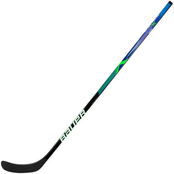Full backhand view picture of the Bauer S21 X Grip Ice Hockey Stick (Junior)