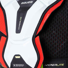 Load image into Gallery viewer, Close-up of chest protection on the Bauer S22 Vapor Hyperlite Ice Hockey Shoulder Pads (Intermediate)
