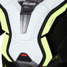 Load image into Gallery viewer, Close-up of chest protection on the Bauer S22 Vapor Hyperlite Ice Hockey Shoulder Pads (Junior)
