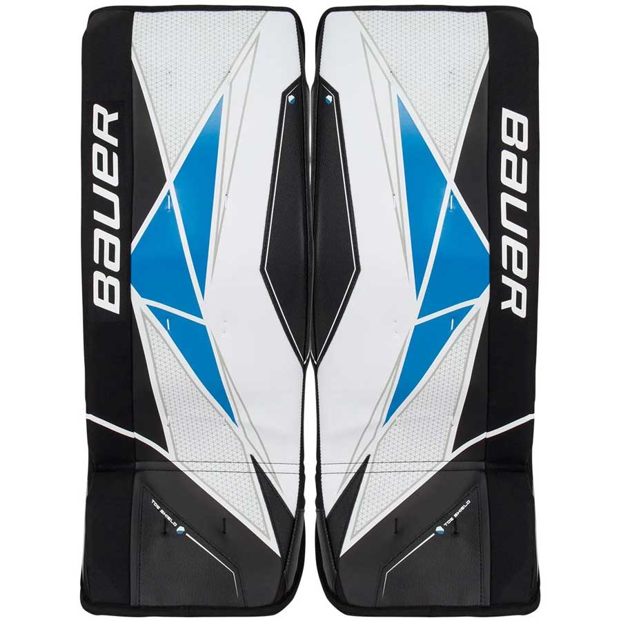 Front view picture of the Bauer Street Hockey Goal Pads (Junior)