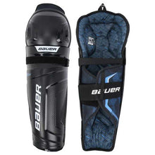 Load image into Gallery viewer, Full front and back picture of Bauer S21 X Ice Hockey Shin Guards (Intermediate)
