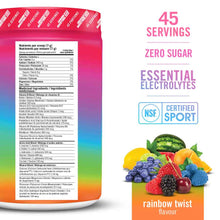 Load image into Gallery viewer, Biosteel High Performance Sports Mix (Rainbow Twist, 315g) nutrition facts
