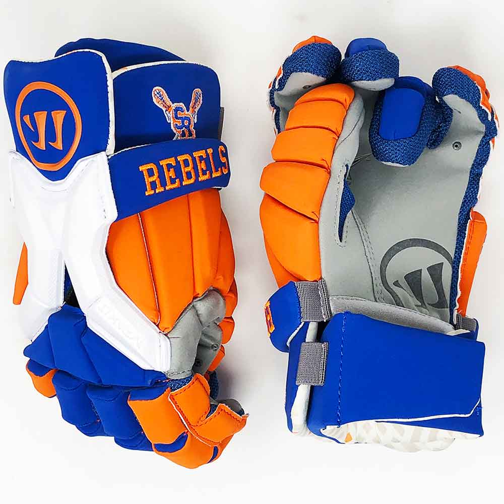 Warrior Surrey Rebels Burn Pro Lacrosse Gloves