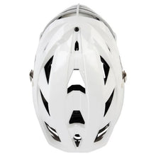 Load image into Gallery viewer, Cascade XRS Lax Helmet (Pearl) view of top of helmet
