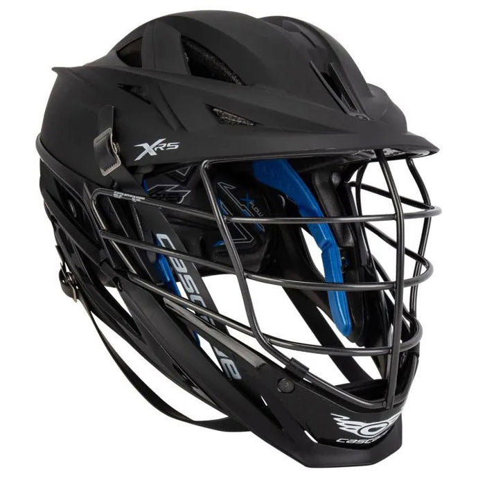 Picture of the black Cascade XRS Matte Lacrosse Helmet