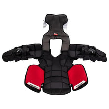 Load image into Gallery viewer, Picture of the interior on the CCM Extreme Flex E5.9 Ice Hockey Goalie Chest Protector (Intermediate)
