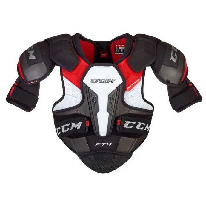 Full front picture of the CCM Jetspeed FT4 Ice Hockey Shoulder Pads (Senior)