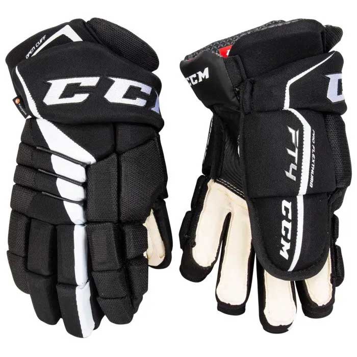Picture of black/white CCM S21 Jetspeed FT4 Ice Hockey Gloves (Senior)