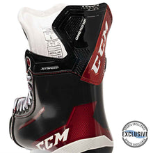 Load image into Gallery viewer, CCM S21 Jetspeed Xtra Ice Hockey Skates (Junior) close up of back and tendon guard
