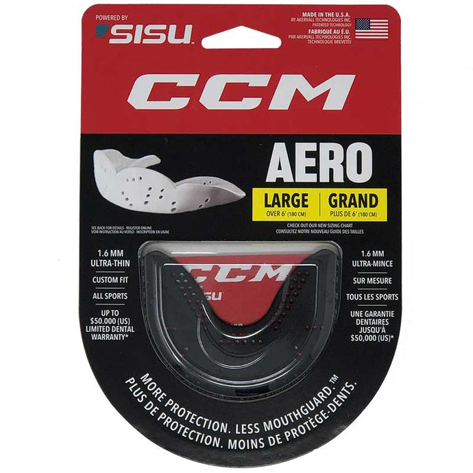 Full front picture of the CCM S22 Sisu Aero Custom Ice Hockey Mouthguard