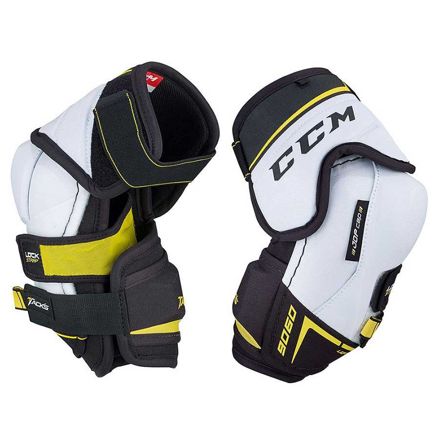 CCM Tacks 9060 Ice Hockey Elbow Pads (Junior) full front and back view