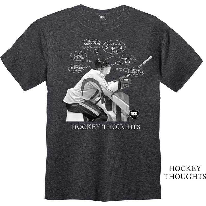 Full view of DSC Hockey ADULT Graphic T-Shirt (Thoughts)