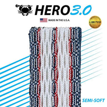 Load image into Gallery viewer, Picture of the USA 2022 East Coast Dyes Hero 3.0 Semi-Soft Lacrosse Mesh

