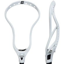 Load image into Gallery viewer, Front and side picture of the white Gait GC3 Unstrung Lacrosse Head
