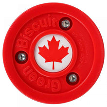 Load image into Gallery viewer, Green Biscuit Canada Flag Stickhandling Puck
