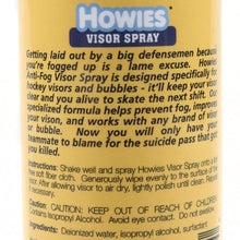 Load image into Gallery viewer, Howies Hockey Tape Anti-Fog Visor Spray view of bottle instructions and description
