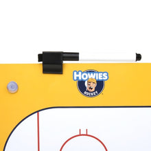 Load image into Gallery viewer, Howies Hockey Large Coach&#39;s Board (15&quot; x 24&quot;) close up of dry-erase marker
