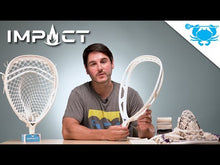 Load and play video in Gallery viewer, YouTube video clip of the ECD Lacrosse Impact Goalie Head (Unstrung)
