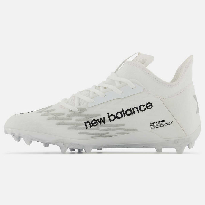 Picture of the outside of the New Balance BurnX3 Field Lacrosse Cleats
