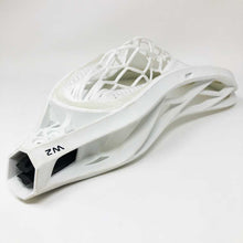Load image into Gallery viewer, Picture of the side of the Warrior Regulator Max Warp Pro Strung Lacrosse Head
