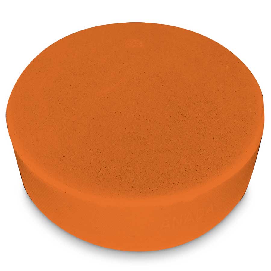 Lowry High Visibility Sponge Hockey Puck - Orange