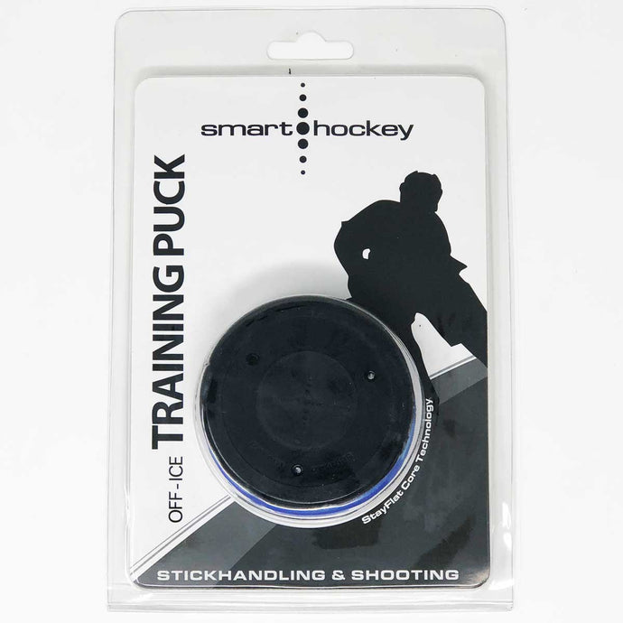 Picture of the black Smarthockey Off-Ice Hockey Training Puck