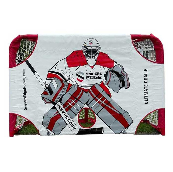 Full front picture of the Snipers Edge Hockey Ultimate Goalie Shooter Tutor