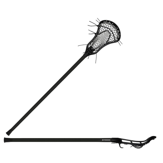 Picture of the black/black StringKing Girls’ Starter Complete Lacrosse Stick