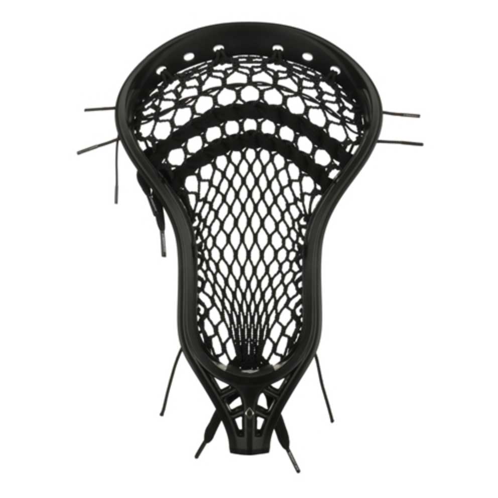 Picture of the black/black/black StringKing Mark 2V Midfield Strung Lacrosse Head