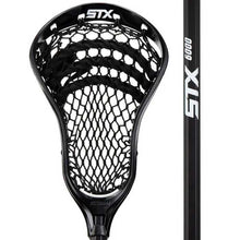 Load image into Gallery viewer, Picture of the black STX Stallion 200 Complete Defense Lacrosse Stick
