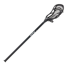 Load image into Gallery viewer, Another picture of the black STX Stallion 300 Complete Lacrosse Stick
