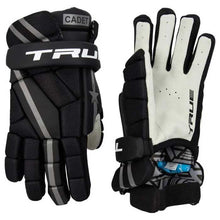 Load image into Gallery viewer, True Cadet Youth Lacrosse Gloves front and back view
