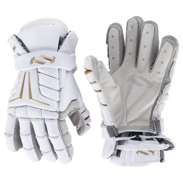 Front and back picture of the True DYNAMIC Lacrosse Gloves