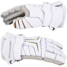 Load image into Gallery viewer, Another view of inside and outside of the True DYNAMIC Lacrosse Gloves
