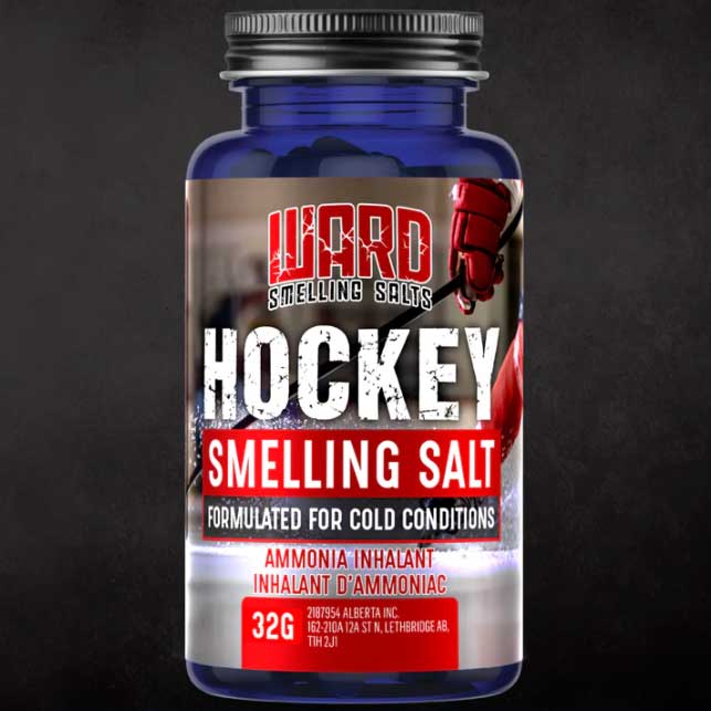 Picture of front of bottle of the Ward Hockey Smelling Salts (Formulated For Cold Conditions)